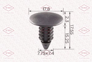 Клипса автомобильная [упаковка 10 штук] FORD/GENERAL MOTORS TJB1355 TJB1355 TATSUMI
