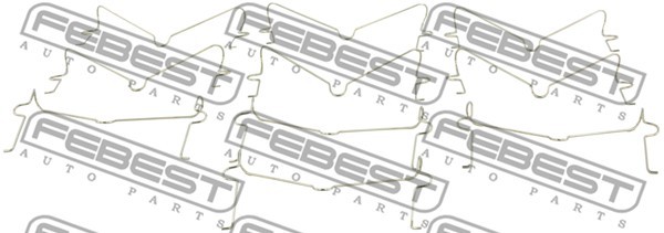 Пружинка прижимная торм.колодок TOYOTA LAND CRUISER PRADO 120150 (компл-10шт) 01 0103-002-PCS10 FEBEST