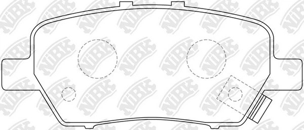Колодки тормозные HONDA Odyssey (03-10) задние (4шт.) NIBK PN8506 NIBK