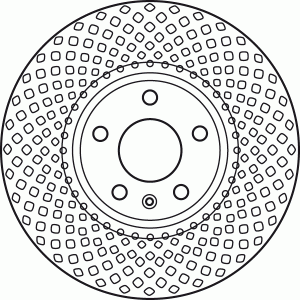 Диск тормозной передний AUDI A4 (B8), A5 (8T_, 8F_), Q5 (8R) DF6015S DF6015S TRW