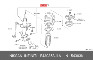 СТОЙКА АМОРТИЗАТОРНА E4303-5SJ1A E4303-5SJ1A NISSAN