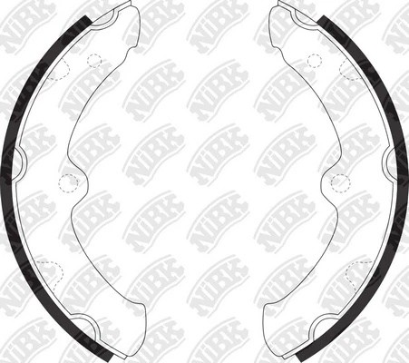Колодки тормозные TOYOTA Toyoace задние барабанные (4шт.) NIBK FN2297 NIBK