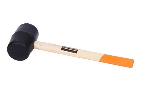 Киянка резиновая (460 г) 55 мм "АвтоDело" (деревянная рукоятка,Техник) 335068 AVTO DELO