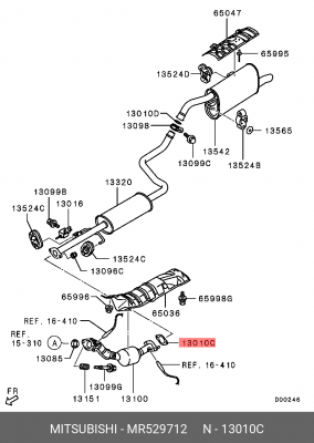 CITROEN C-CROSSER (2008>)/PEUGEOT 4007 (2008>) MR529712 MITSUBISHI