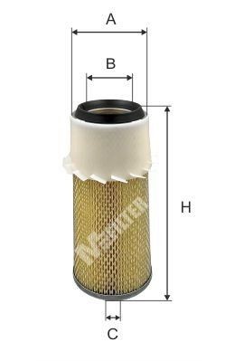 фильтр воздушный! H263 D104 d64\ A.Chalmers/Bobcat/Case/Cat/IHC/John Deere/Komat A1066 MFILTER AUTOMOTIVE FILTERS