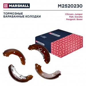 Торм. колодки барабанные задн. Citroen Jumper I 94- Fiat Ducato II III 94- Peuge M2520230 MARSHALL
