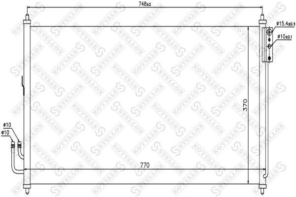 радиатор кондиционера! \ Nissan Murano 3.5 04> 10-45476-SX STELLOX