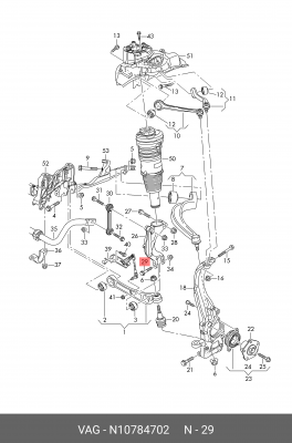 БОЛТ N10784702 N 107 847 02 VAG