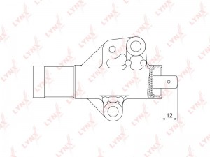 Натяжитель гидравлический / ГРМ подходит для MITSUBISHI Lancer IX 2.0 03 / Airtr PT-1037 LYNXAUTO