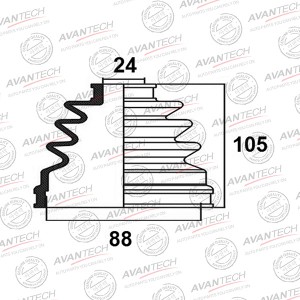 Пыльник привода Avantech BD0210 AVANTECH