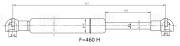 Упор газовый (амортизатор) Mitsubishi Outlander (12-) (крышки багажника) (GS 110 GS1101 TRIALLI