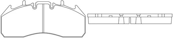 Колодки тормозные дисковые BP43451 BP43451 SB NAGAMOCHI