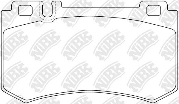 Колодки тормозные MERCEDES E (W211) задние (4шт.) NIBK PN0343 NIBK