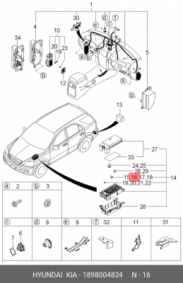 30A 30A 1898004824 HYUNDAI KIA