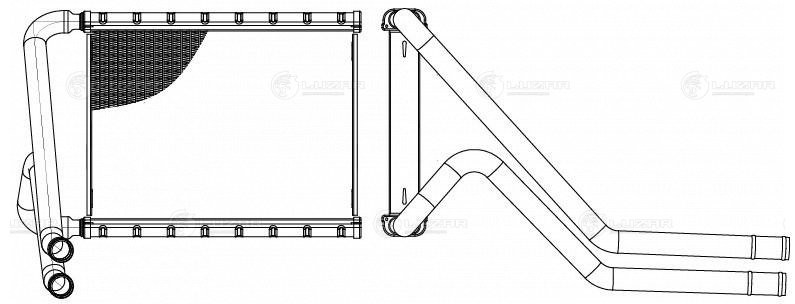 Радиатор отоп. для а/м Hyundai Santa Fe IV 18- LRh0838 LRH0838 LUZAR