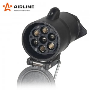 Розетка фаркопа 12В 7 контактов пластик (на кабель) (ATE-25) ATE-25 AIRLINE