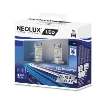 Лампа светодиодная 12V H4 60/55W P43t-38 6500K бокс (2шт.) LED Cool White NEOLUX N472DWBS-2SCB NEOLUX