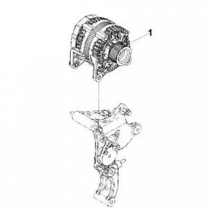 Генератор 3310,ПАЗ дв.Cummins ISF 3.8 (14В, 150А) (HC3110108 ) (Haffen) 0233 HAFFEN