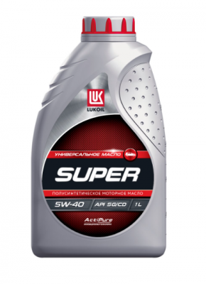 Масло моторное полусинтетическое LUKOIL SUPER SG/CD 5W-40 1 л 3471798 3471798 3471798 LUKOIL