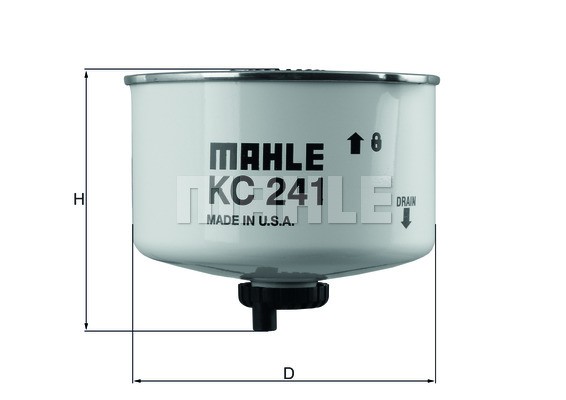 Фильтр топливный LAND ROVER Discovery (04-) MAHLE KC241D MAHLE KNECHT