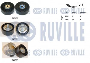 Заменен на 538040510 Водяной насос 65702 65702 RUVILLE
