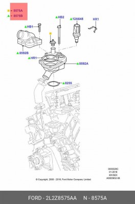 Термостат 2L2Z8575AA 2L2Z-8575-AA FORD
