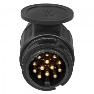 Вилка прицепа 13 контактов ЕВРО пластик  ATE-03 ATE-03 AIRLINE