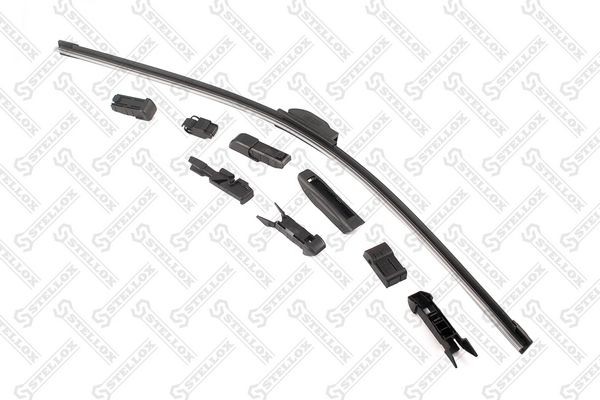 щетка! б/каркас, 8 перех. 600/24'\ Citroen C3 02>, Renault Megane 02>, Opel Vect 204-001-SX STELLOX