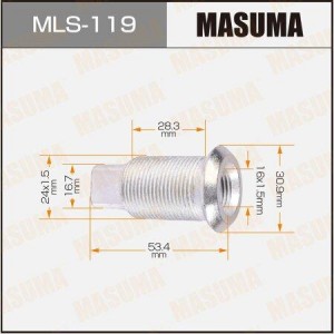 футорка колесная! M24x1.5/M16x1.5\ Toyota Dyna MLS-119 MASUMA