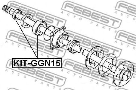 Подшипник полуоси комплект KIT-GGN15 KIT-GGN15 FEBEST