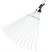 Грабли веерные 15 зубьев раздвижные со стальным черенком PALISAD 6175655 PALISAD