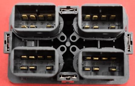 Блок управления ВАЗ,ГАЗ стеклоподъемниками (4 клавиши) CARTRONIC CRTR0109840 CARTRONIC
