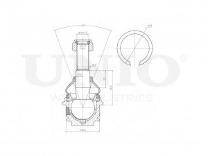 Опора шаровая передняя верхняя SSP-20053 UNIO