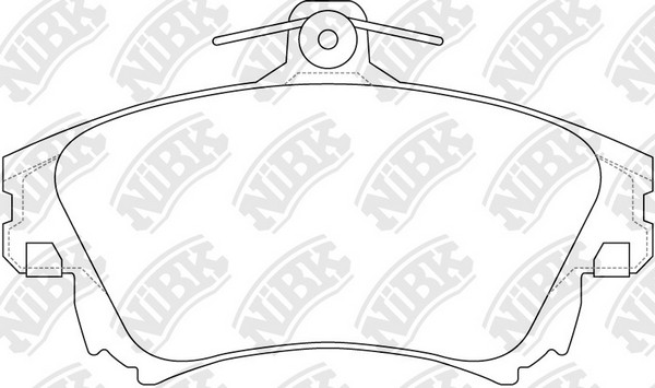 Колодки тормозные дисковые MITSUBISHI CARISMA 95-06/COLT 04-/VOLVO S40/V40 -04   PN3126 NIBK