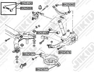 MAZDA6 [GG] (2002>) на верхний серп (4 шт на авто) BH25060 JIKIU