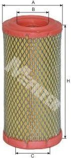 фильтр возд. H186 D90 d45!\ BOBCAT A827 MFILTER AUTOMOTIVE FILTERS