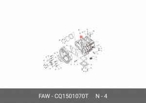 Болт корзины сцепления 3310 (М10Х70 10,9) CQ1501070T FAW