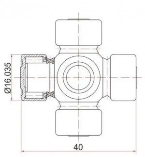Крестовина рулевая 12 31 31 1640 4521032151 DAR