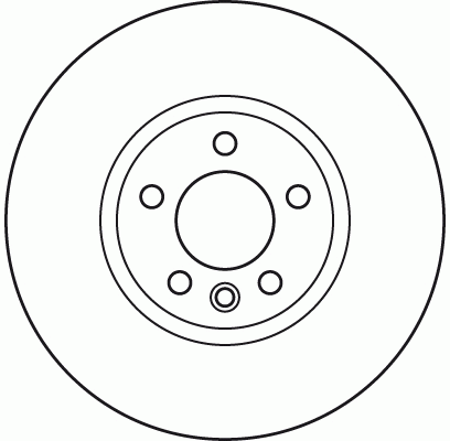 Диск тормозной передний VW PASSAT (36) (340мм) DF6124S DF6124S TRW