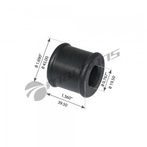 Втулка амортизатора MAN IVECO MERCEDES (20х40х40) переднего MANSONS 700.351 MANSONS