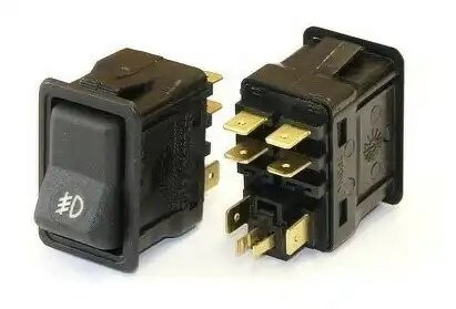 Выключатель клавиша ГАЗ-3110 передних противотуманных фар АВТОАРМАТУРА 8237090206 AVTO ARMATURA