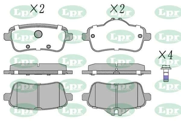 Колодки тормозные дисковые 05P1805 05P1805 LPR
