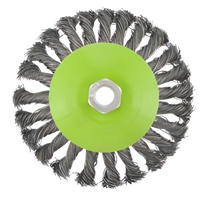 Кордщетка для УШМ коническая 125мм крученая сталь М14 СИБРТЕХ 746117 SIBRTEC