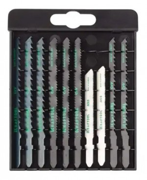 Пилка для лобзика набор 10шт. универсальные KRAFTOOL 159590H10 KRAF TOOL