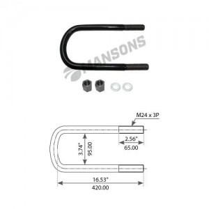 Стремянка рессоры M24*420*92 Volvo FH/FM/RVI Magnum DXI 900.771 MANSONS