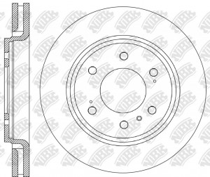 Диск тормозной GREAT WALL (22-) передний (1шт.) NIBK RN2668 NIBK