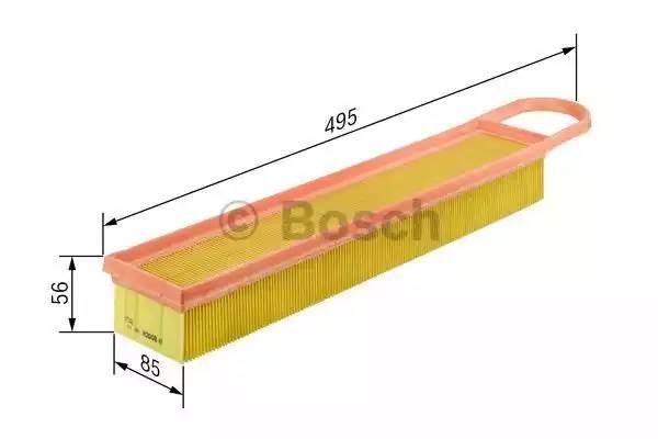 Фильтр воздушный PEUGEOT 207 (07-) CITROEN Berlingo (02-) BOSCH F 026 400 050 BOSCH