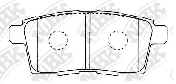 Колодки задние (MAZDA CX7/CX9 07-) PN5814 PN5814 NIBK