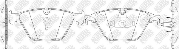 Колодки тормозные BMW 5 (F10) передние (4шт.) NIBK PN0512 NIBK
