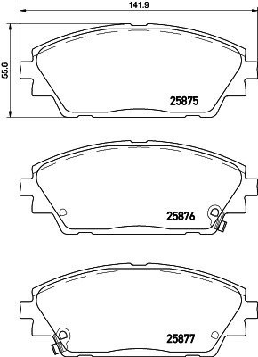 Колодки тормозные P49050 P49050 BREMBO